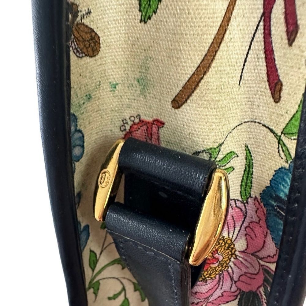 Gucci vintage floral crossbody black - Picture 6 of 16